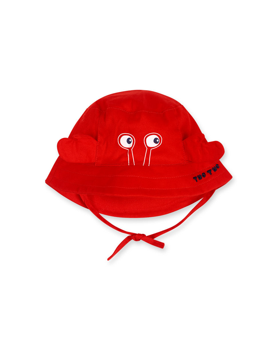 Gorro plana rojo unisex Beach Day