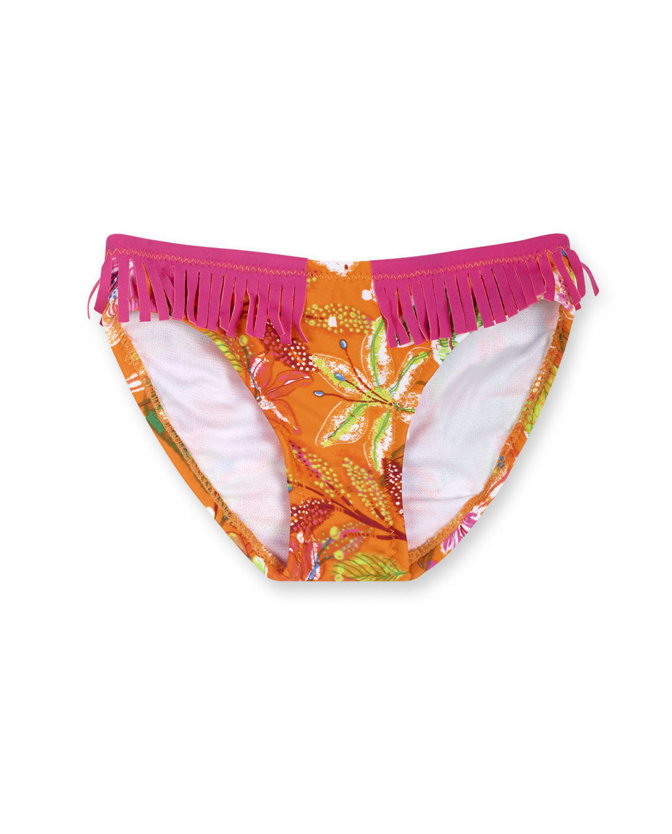 Culetin naranja estampado niña Eco-Safari