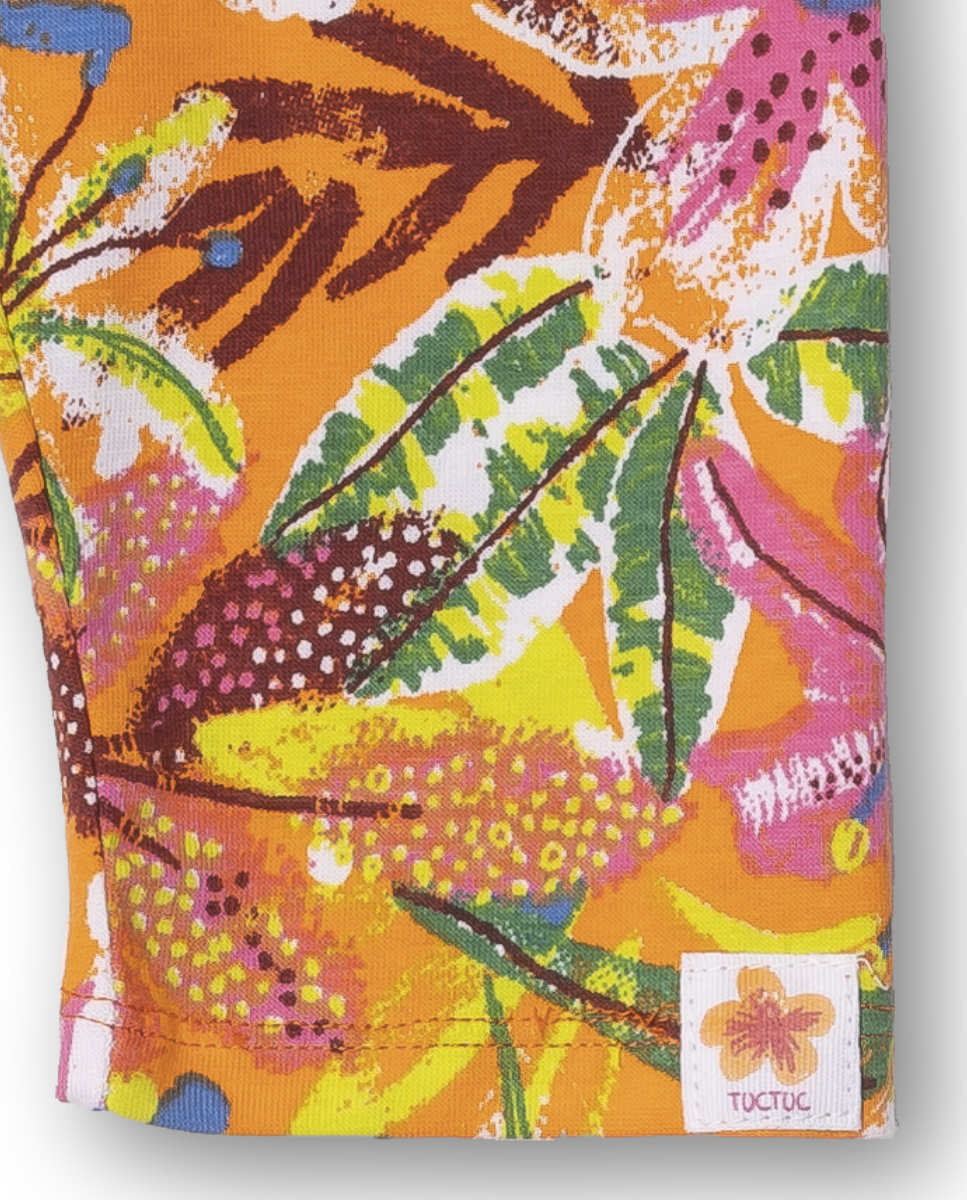Legging pirata punto estampado niña Eco-Safari