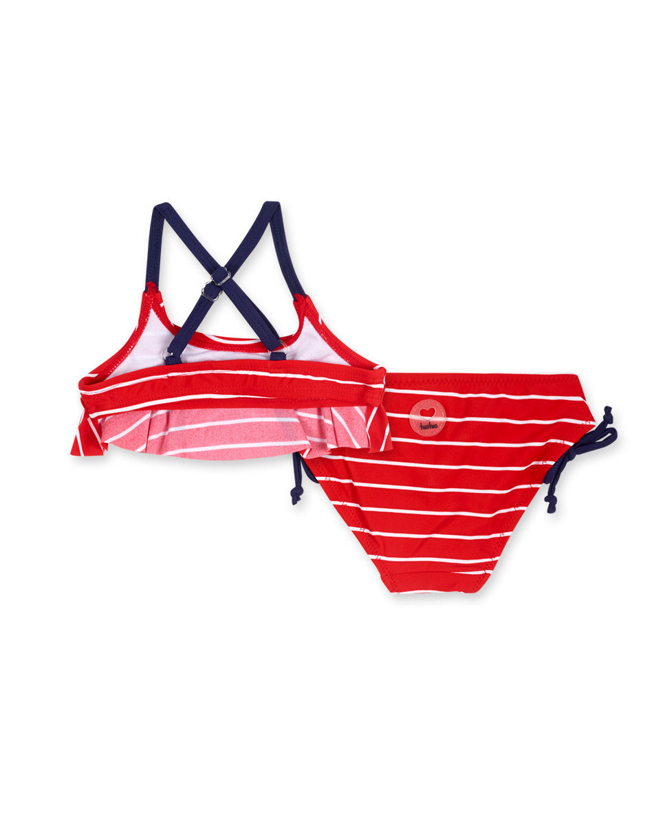 Bikini rojo niña Beach Day