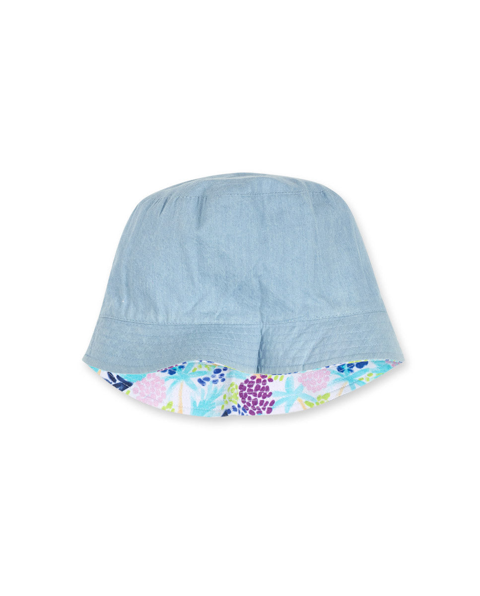 Gorro plana reversible niña Malibu