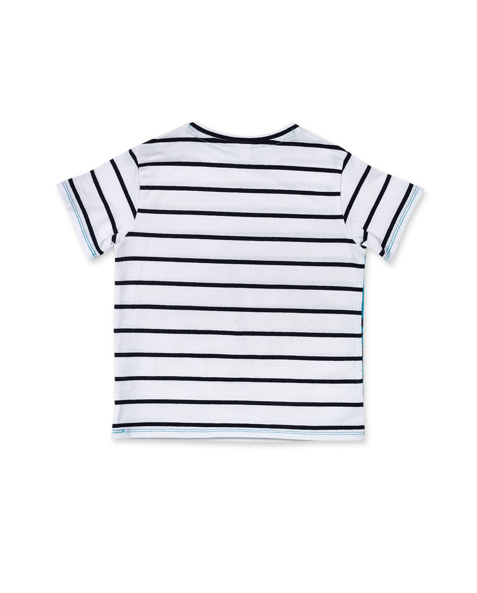 Camiseta punto blanco niño Juicy