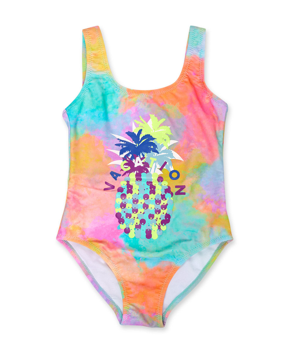 Bañador tie-dye niña Malibu