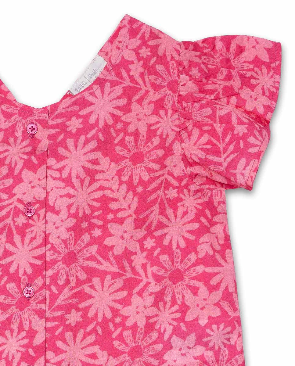 Blusa popelín fucsia niña Amazonia