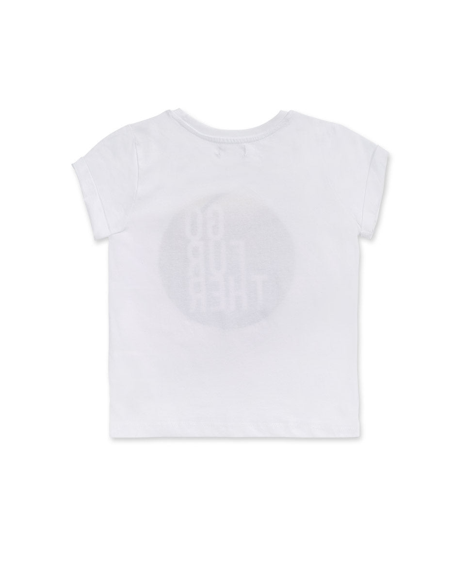 Camiseta punto blanco niño Your game