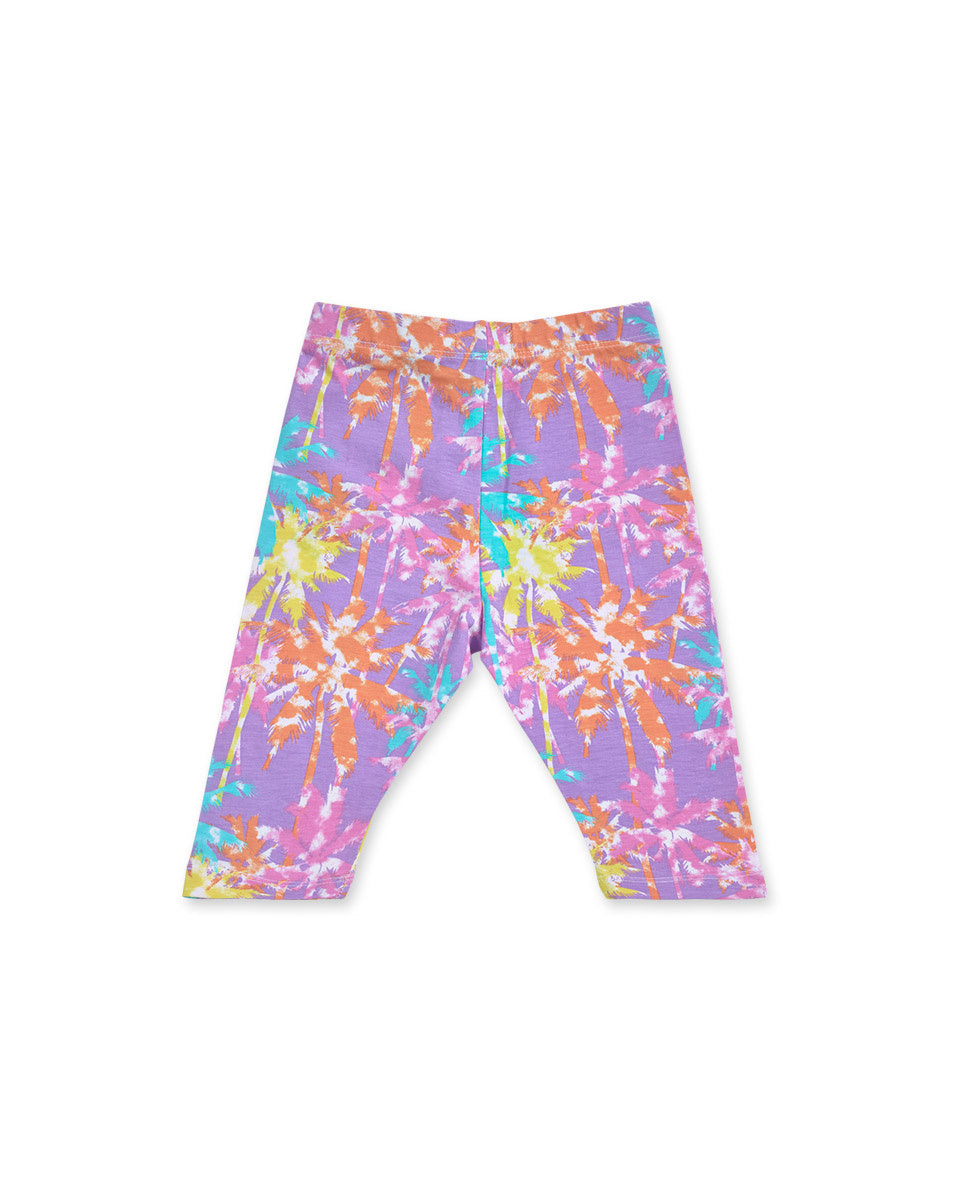 Leggings ciclista punto estampado niña Paradiso beach