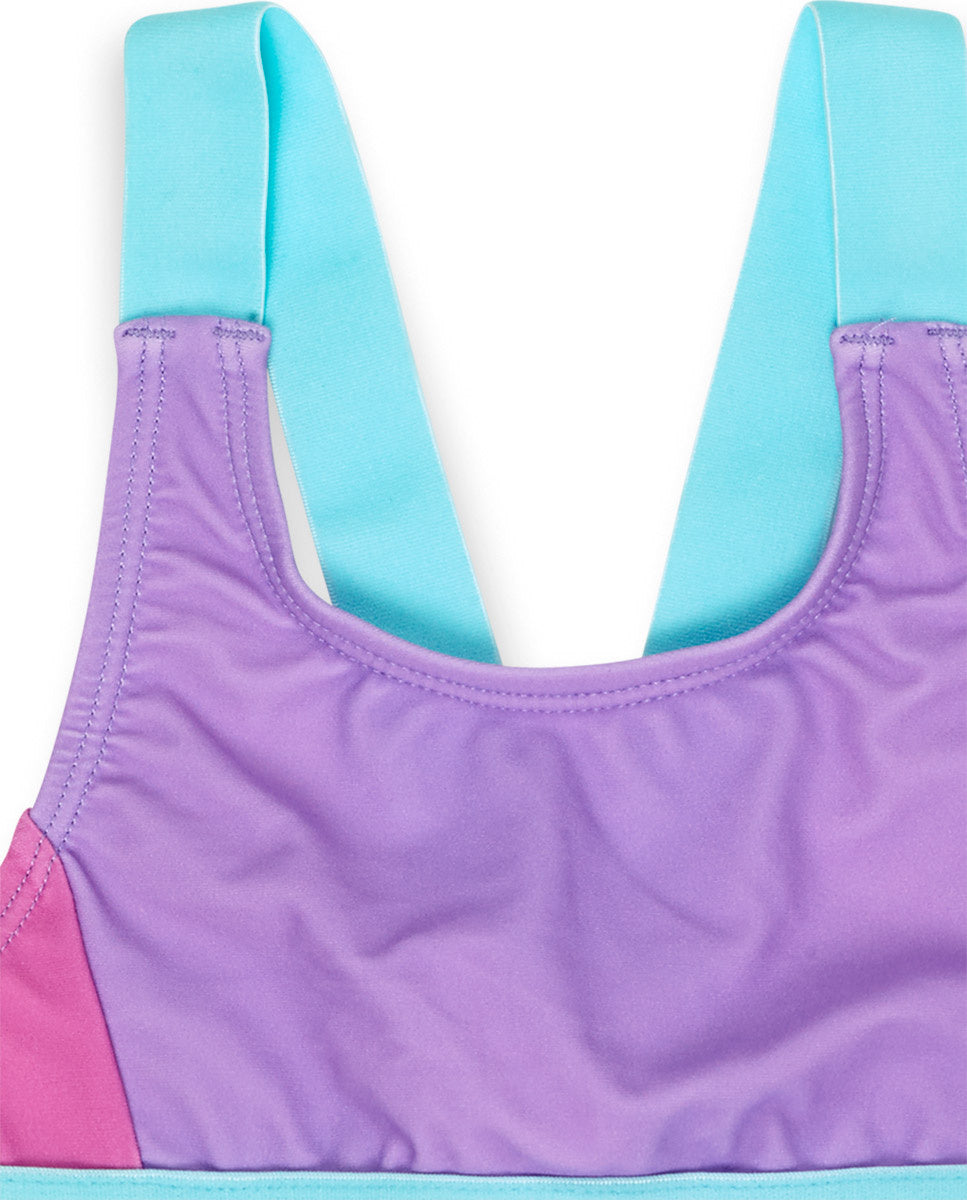 Bikini deportivo morado niña Paradiso beach