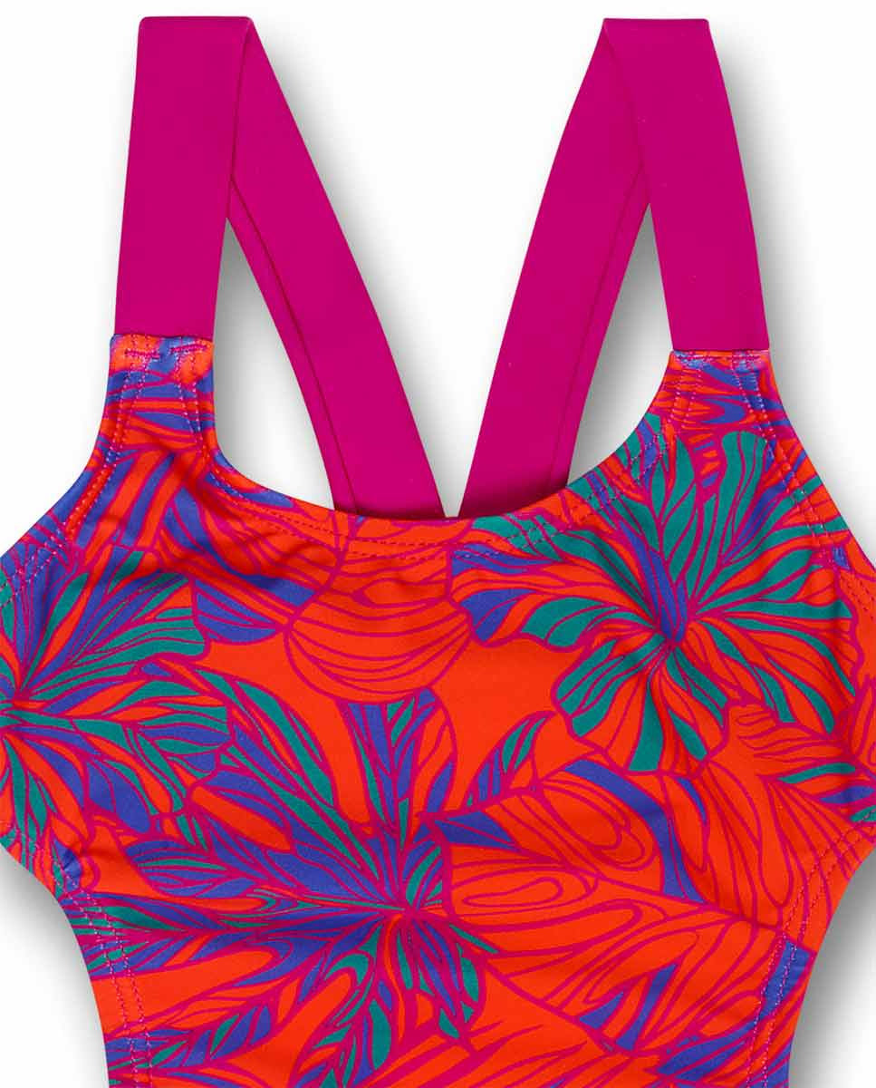 Bañador estampado tropical niña Full Bloom