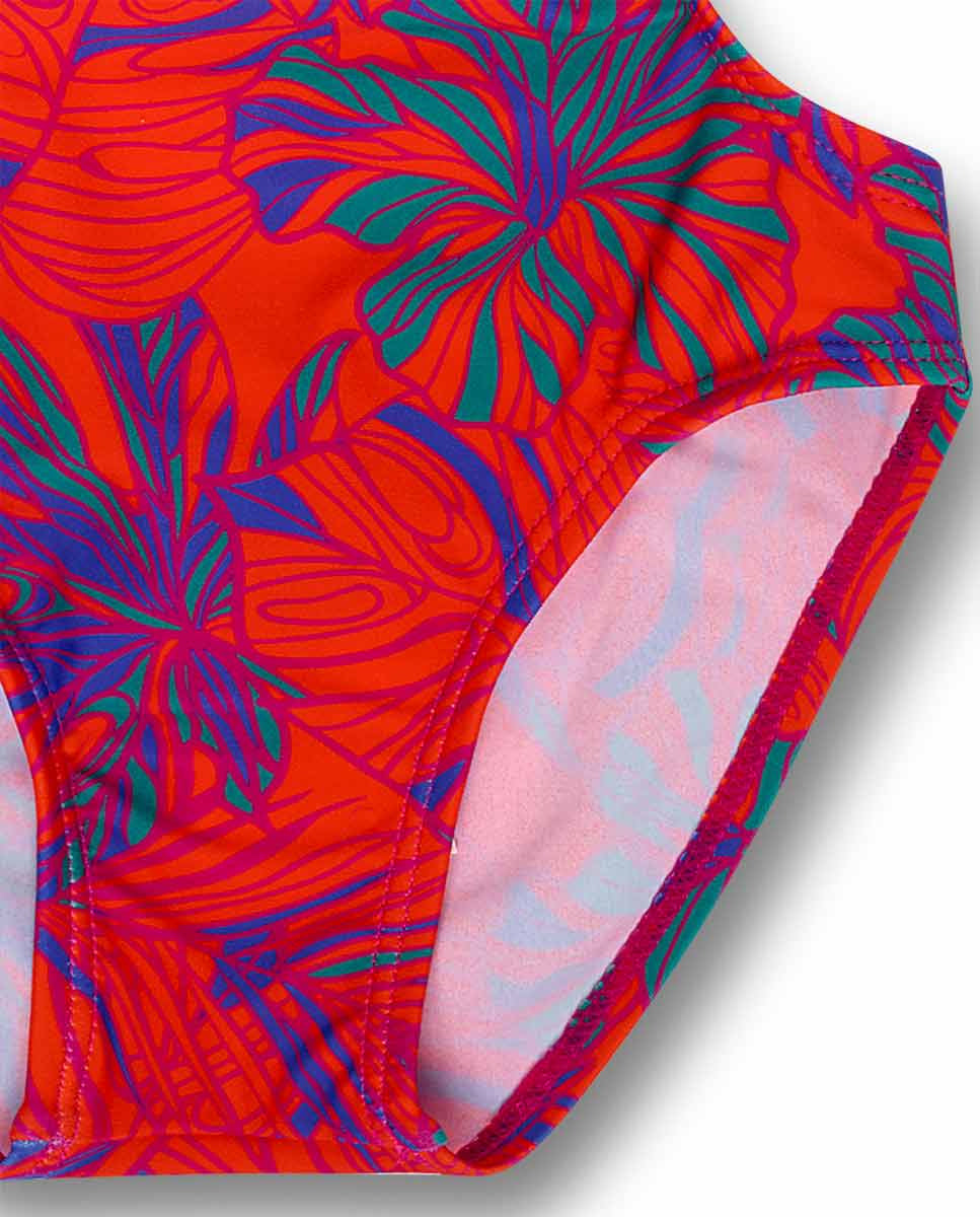 Bañador estampado tropical niña Full Bloom