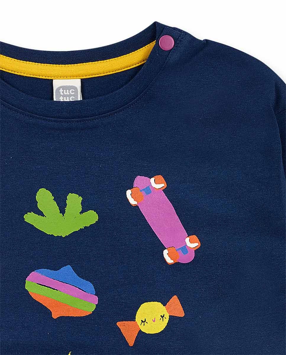 Camiseta punto azul niña Park Life