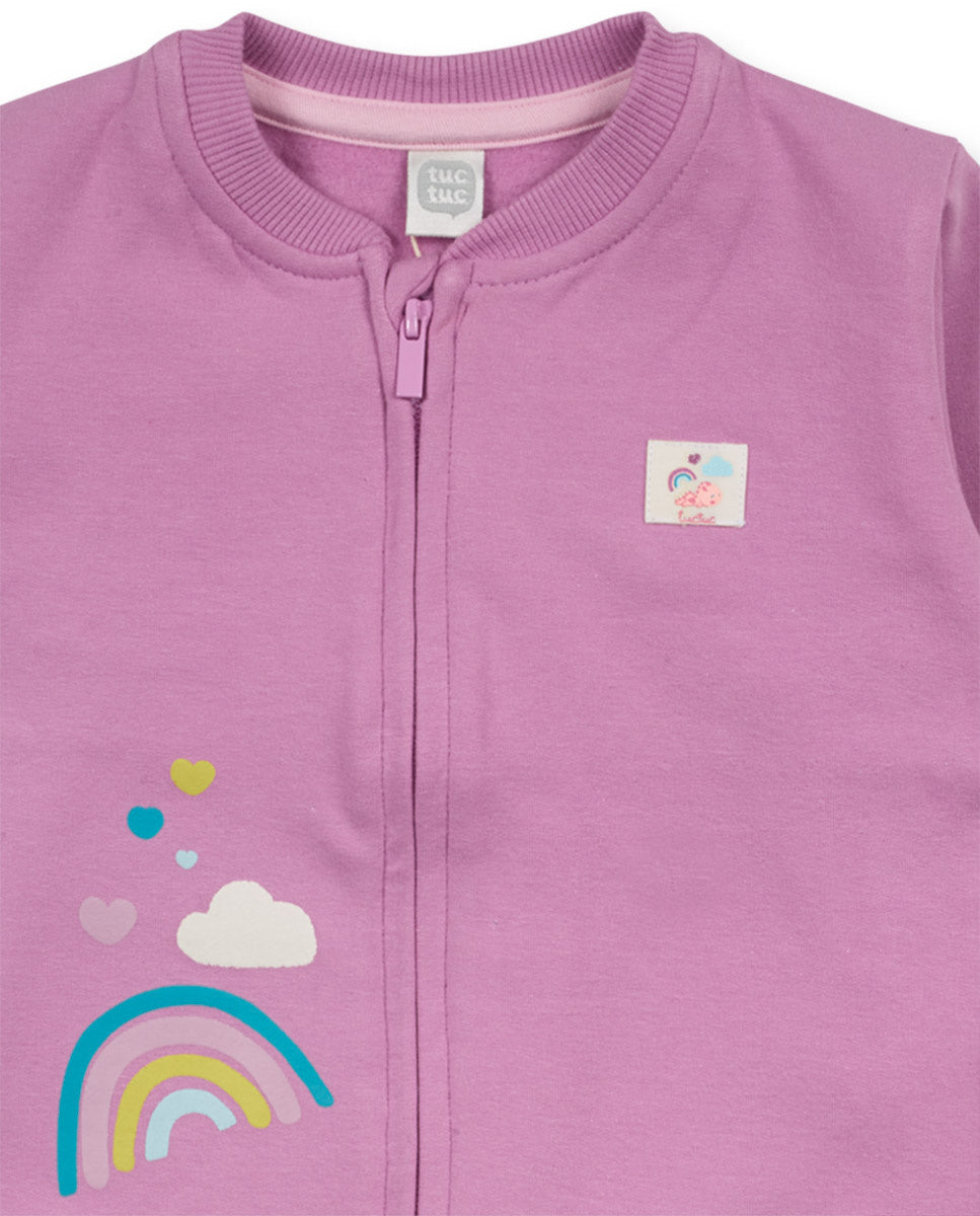 Conjunto felpa punto rosa niña colección Dragon Finder