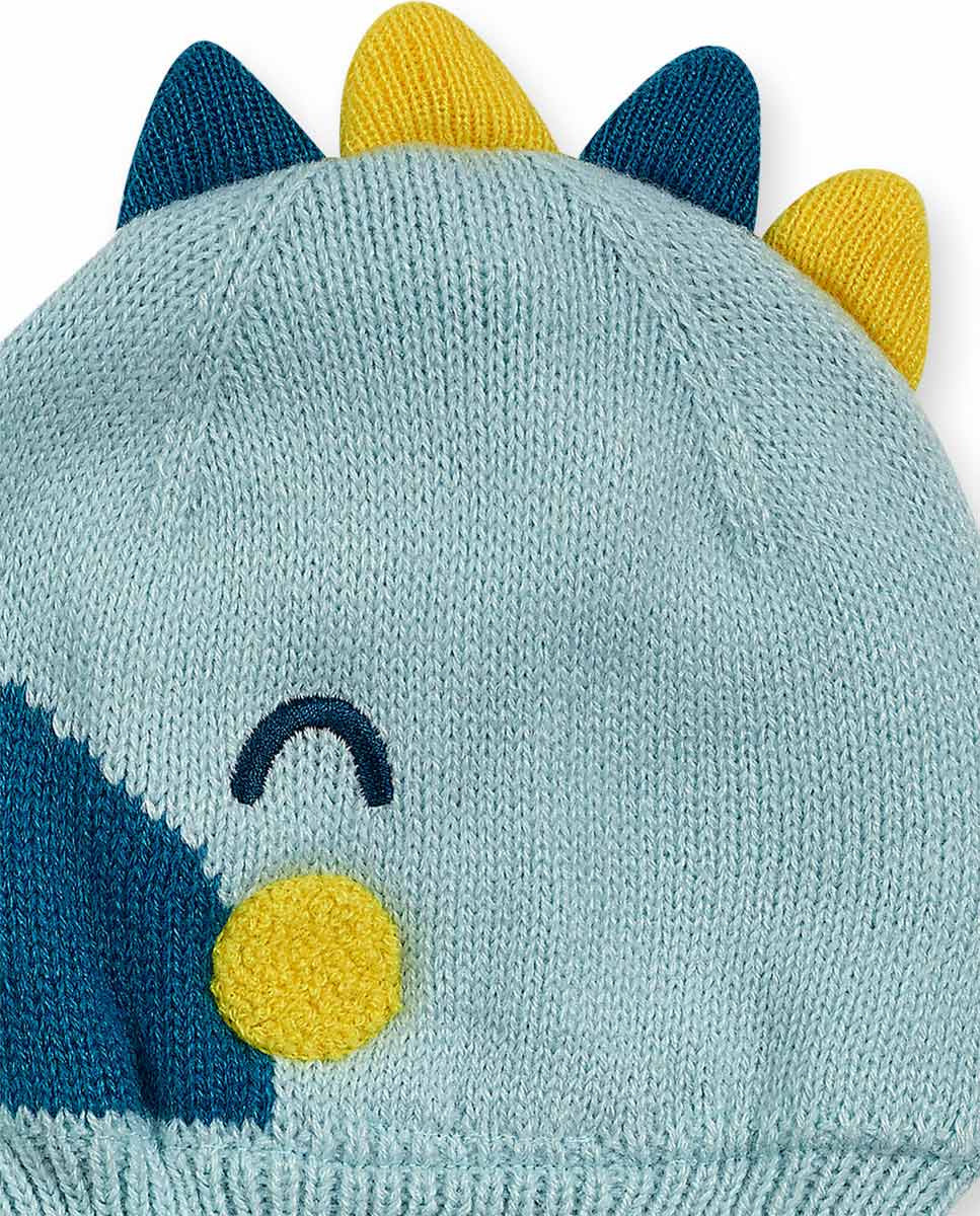 Gorro tricot azul niño Dragon Finder