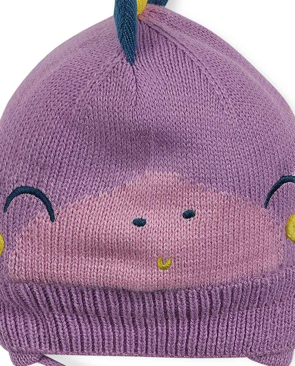 Gorro tricot rosa niña Dragon Finder