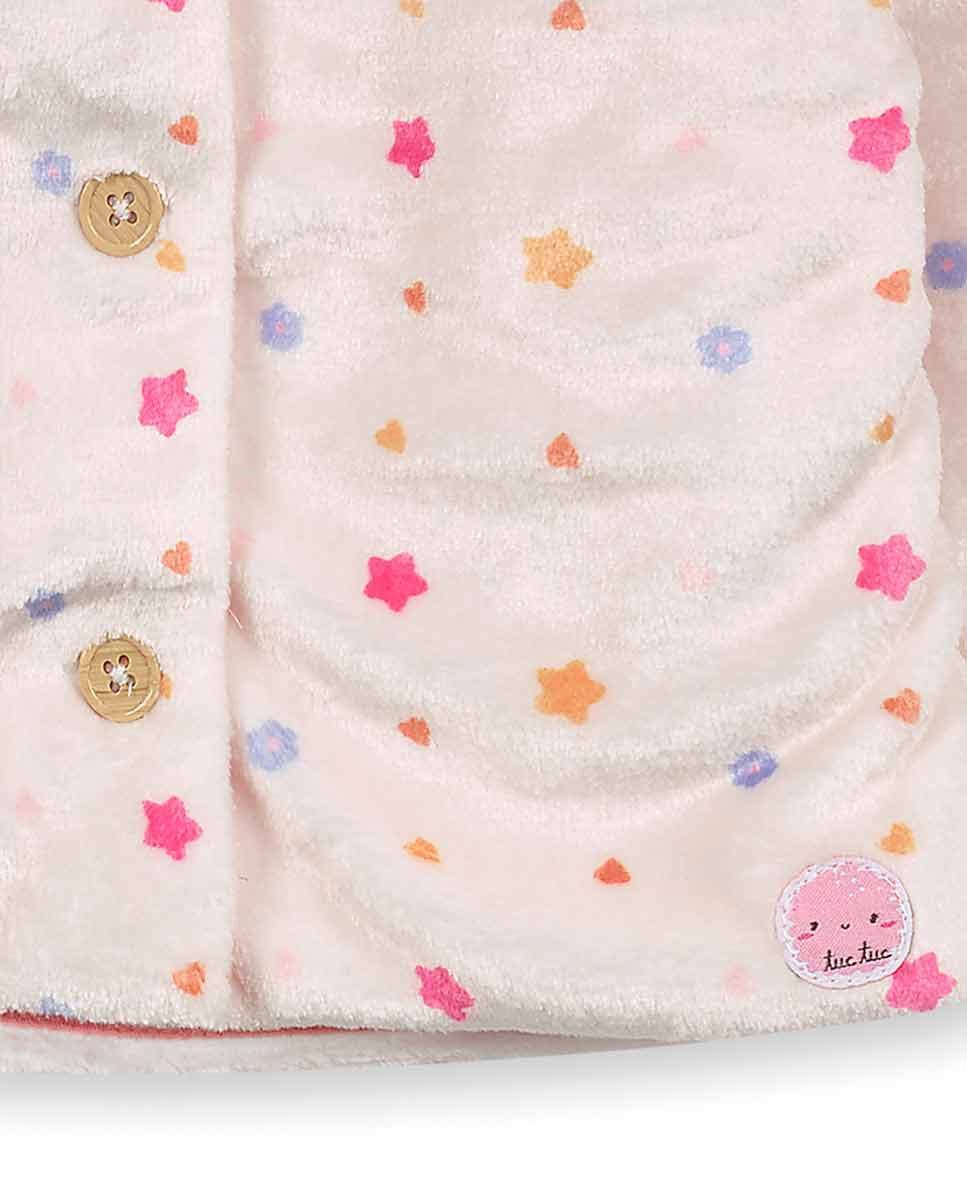 Parka pelo blanco niña Happy Cookies
