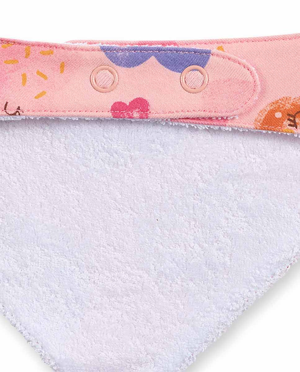 Bandana punto rosa estampado niña Happy Cookies