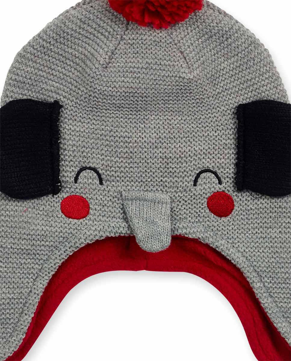 Gorro tricot gris niño P'tit Zoo