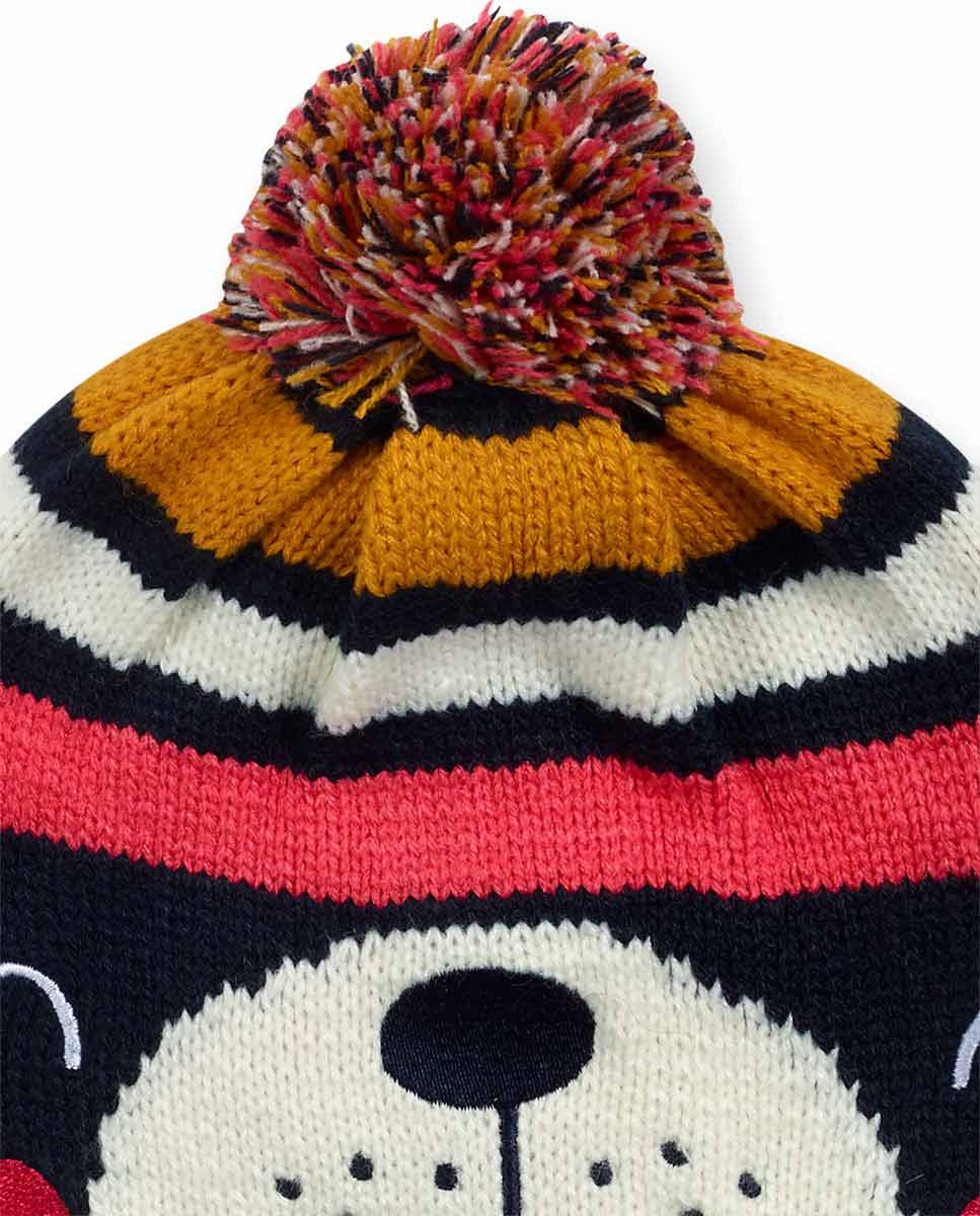 Gorro tricot azul niña Pugs Life