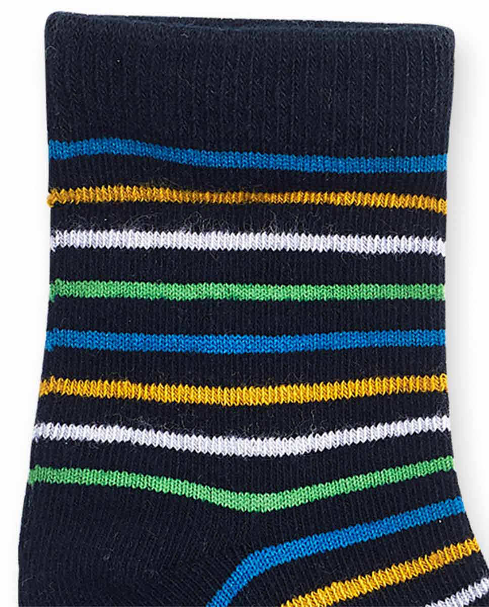 Set 3 calcetines azul amarillo niño Pugs Life