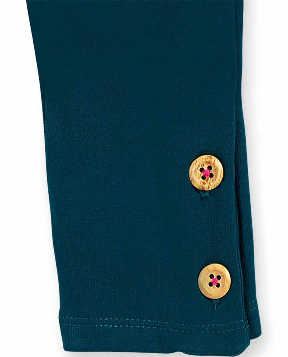 Legging felpa verde niña Trecking Time
