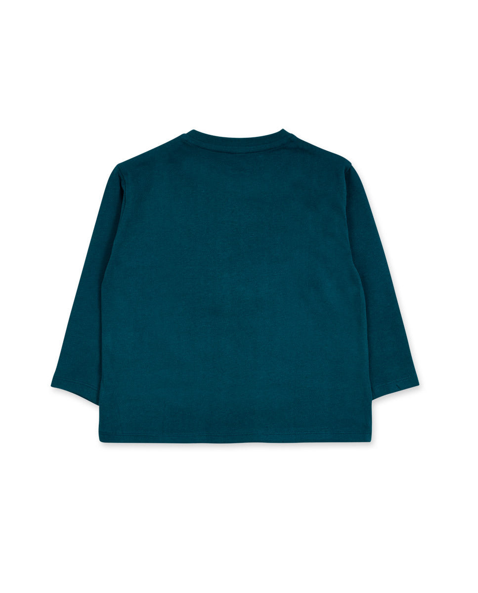 Camiseta punto verde niño Trecking Time