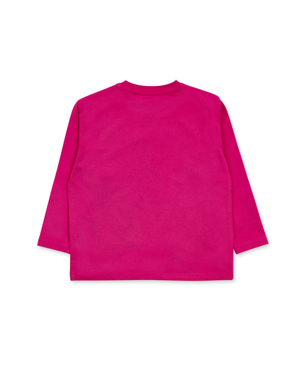 Camiseta punto rosa niña Trecking Time