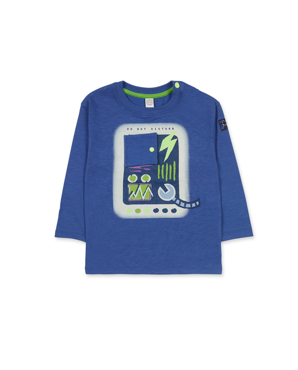 Camiseta punto azul Robot Maker