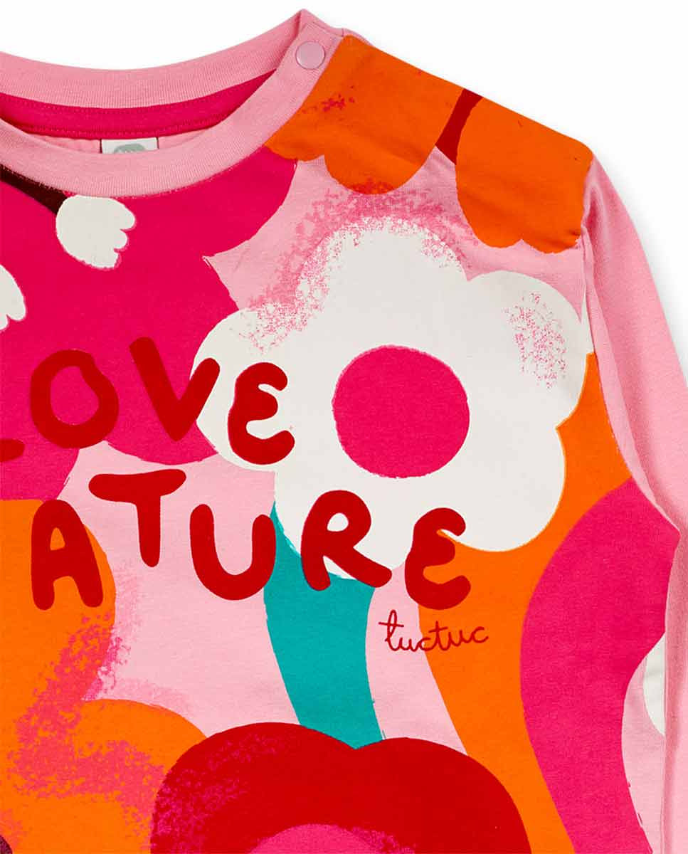 Camiseta punto rosa niña colección Besties