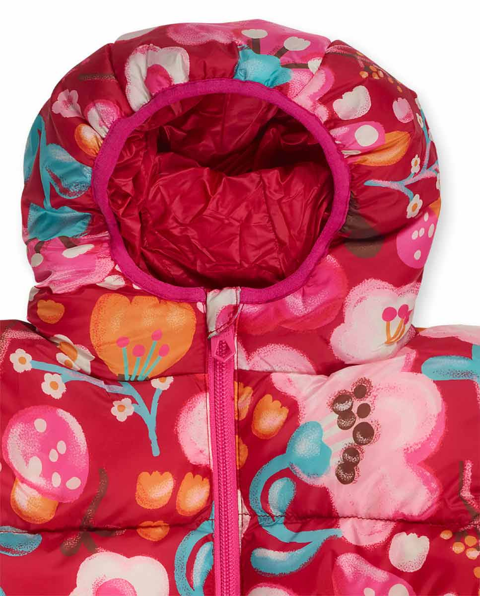 Parka acolchada rojo niña Besties