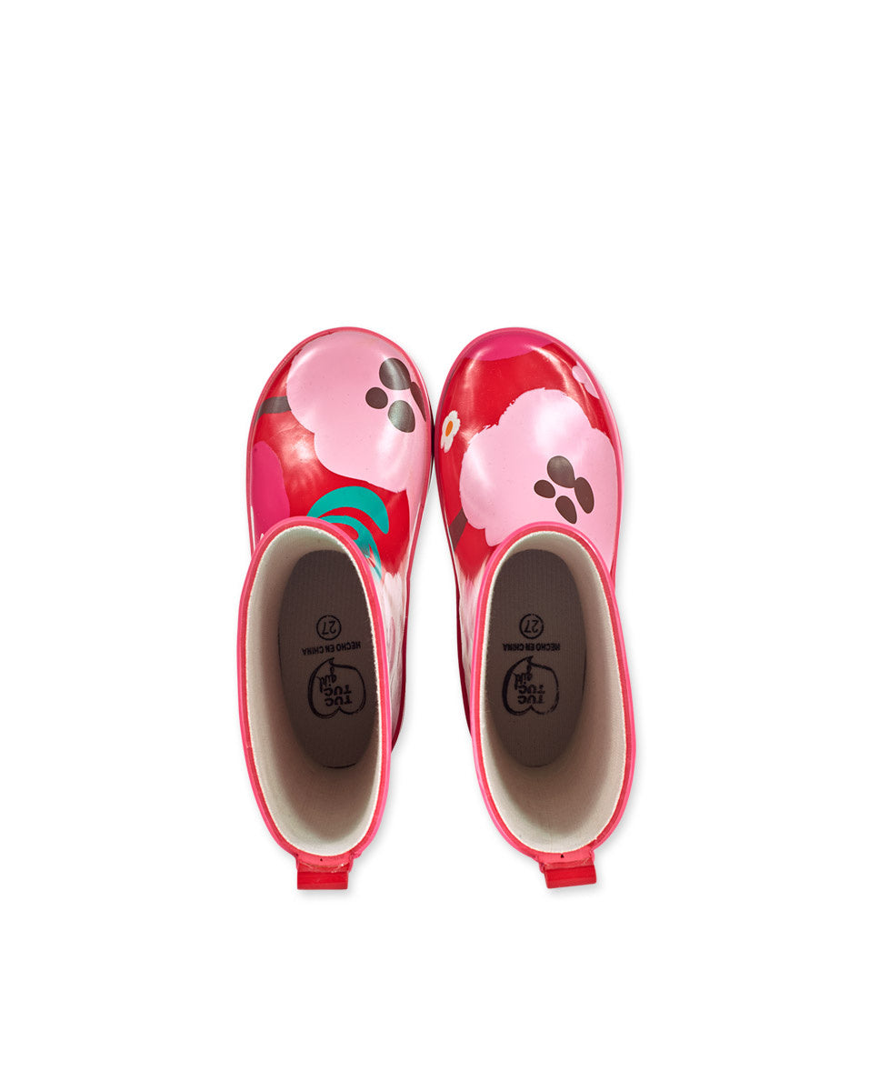 Botas de agua rojo niña Besties
