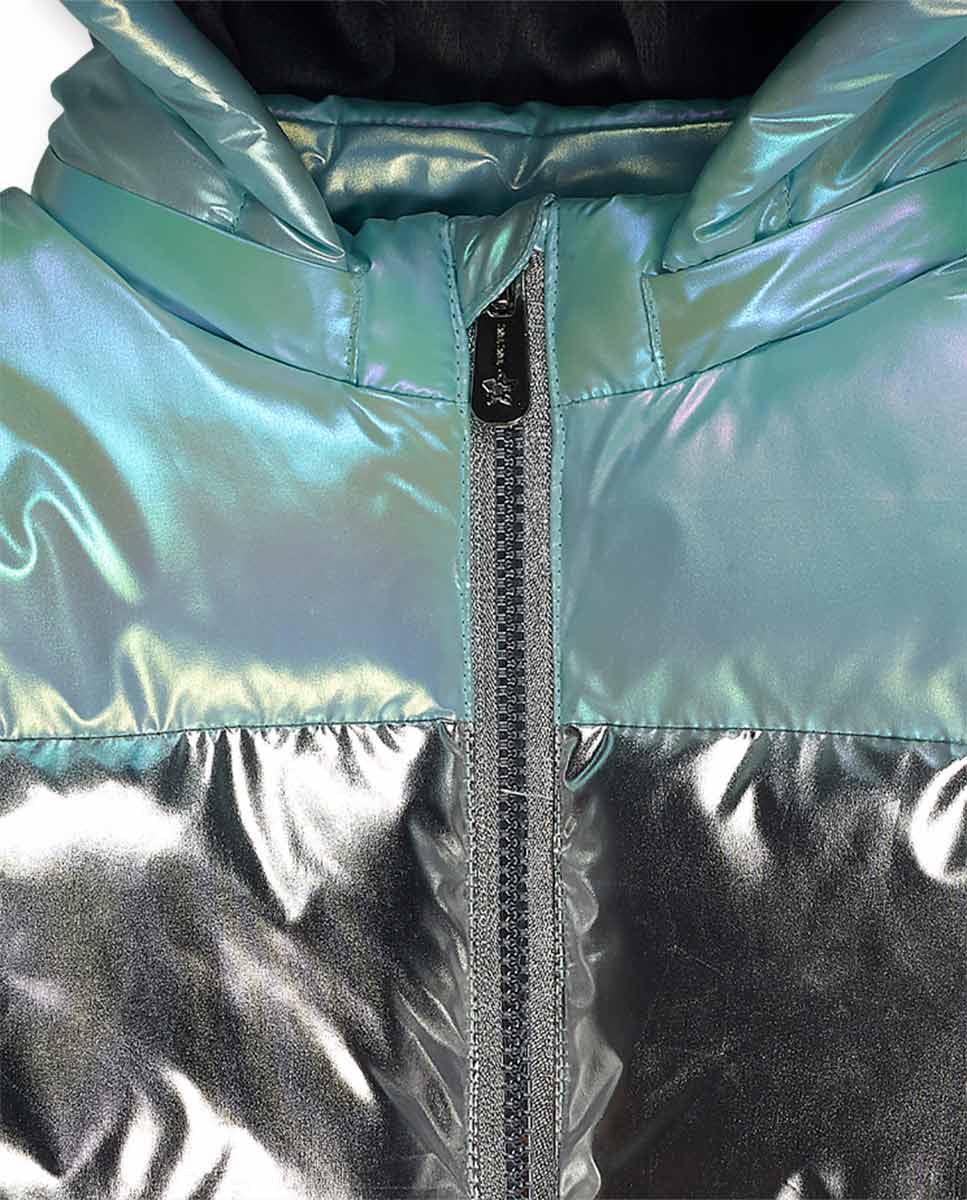 Parka acolchada azul niña Cattitude