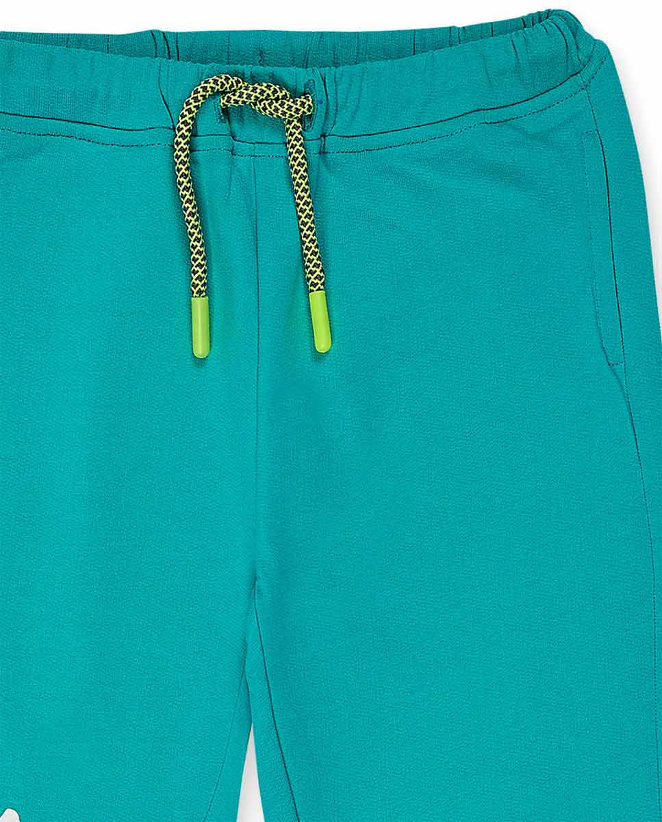 Pantalón felpa azul niño Cattitude