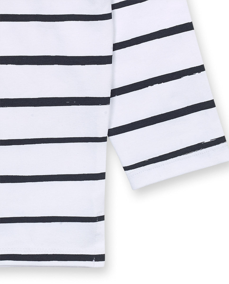 Camiseta punto blanco de niño Big Hugs