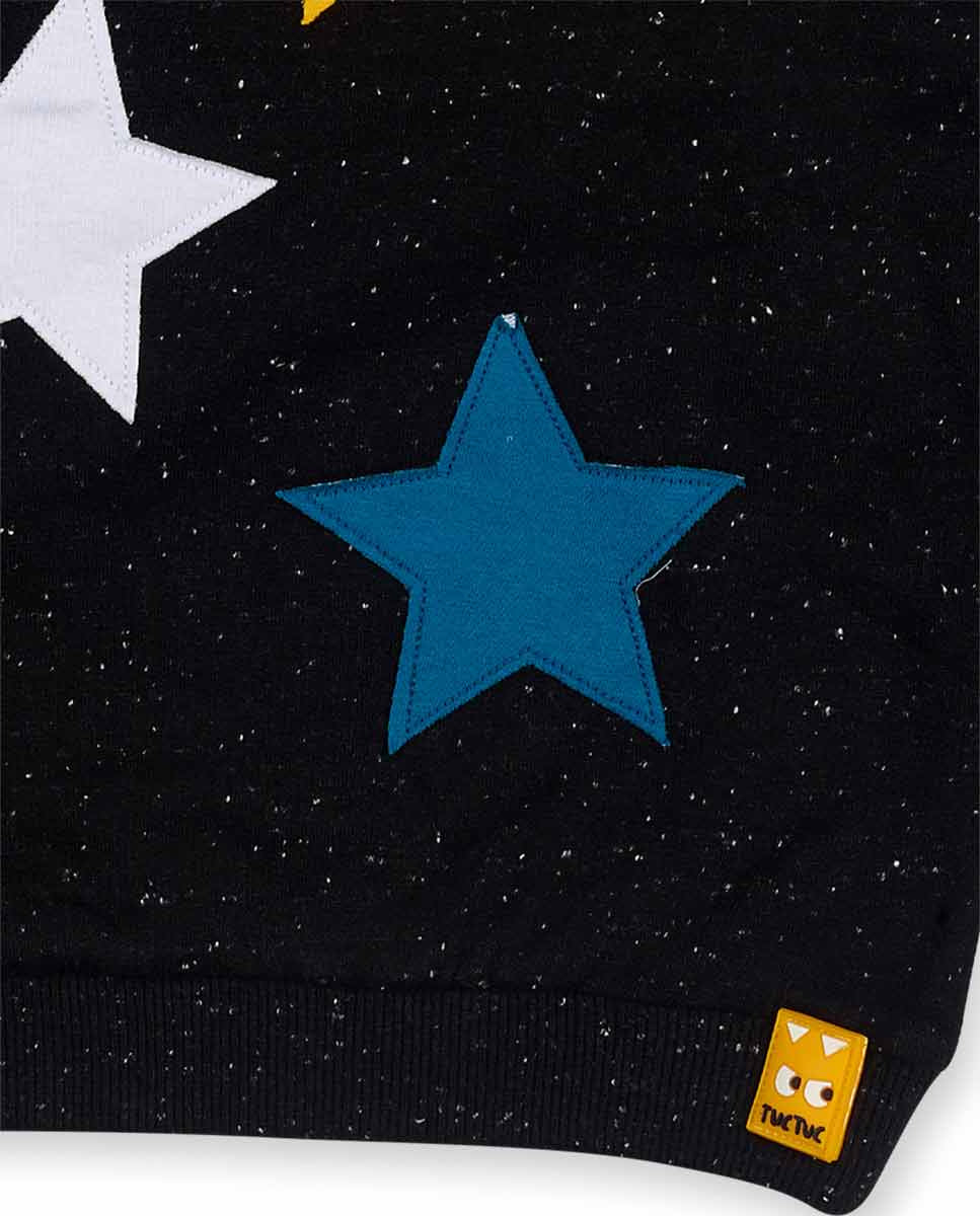 Sudadera felpa negro niño Big Hugs