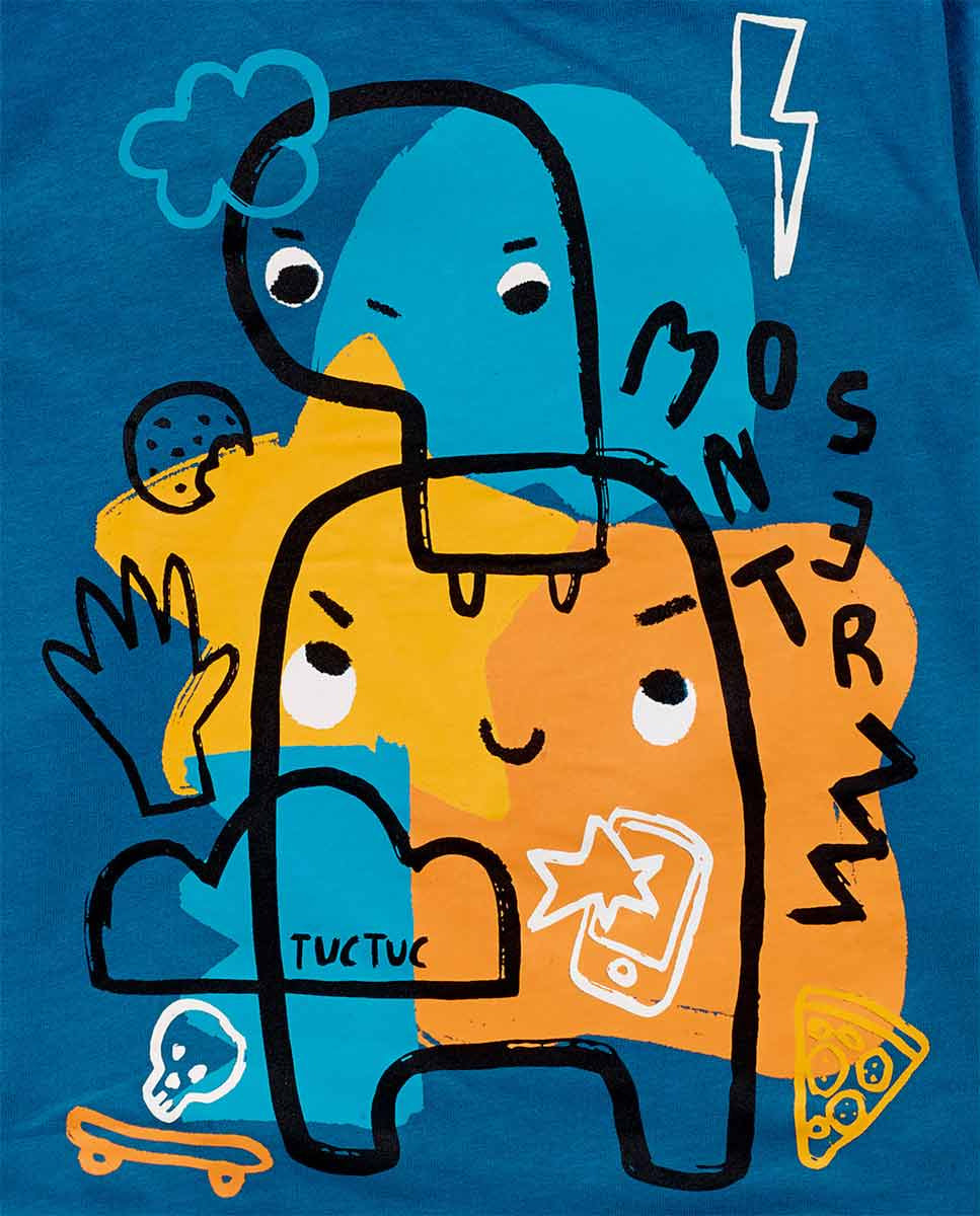 Camiseta punto azul niño Big Hugs