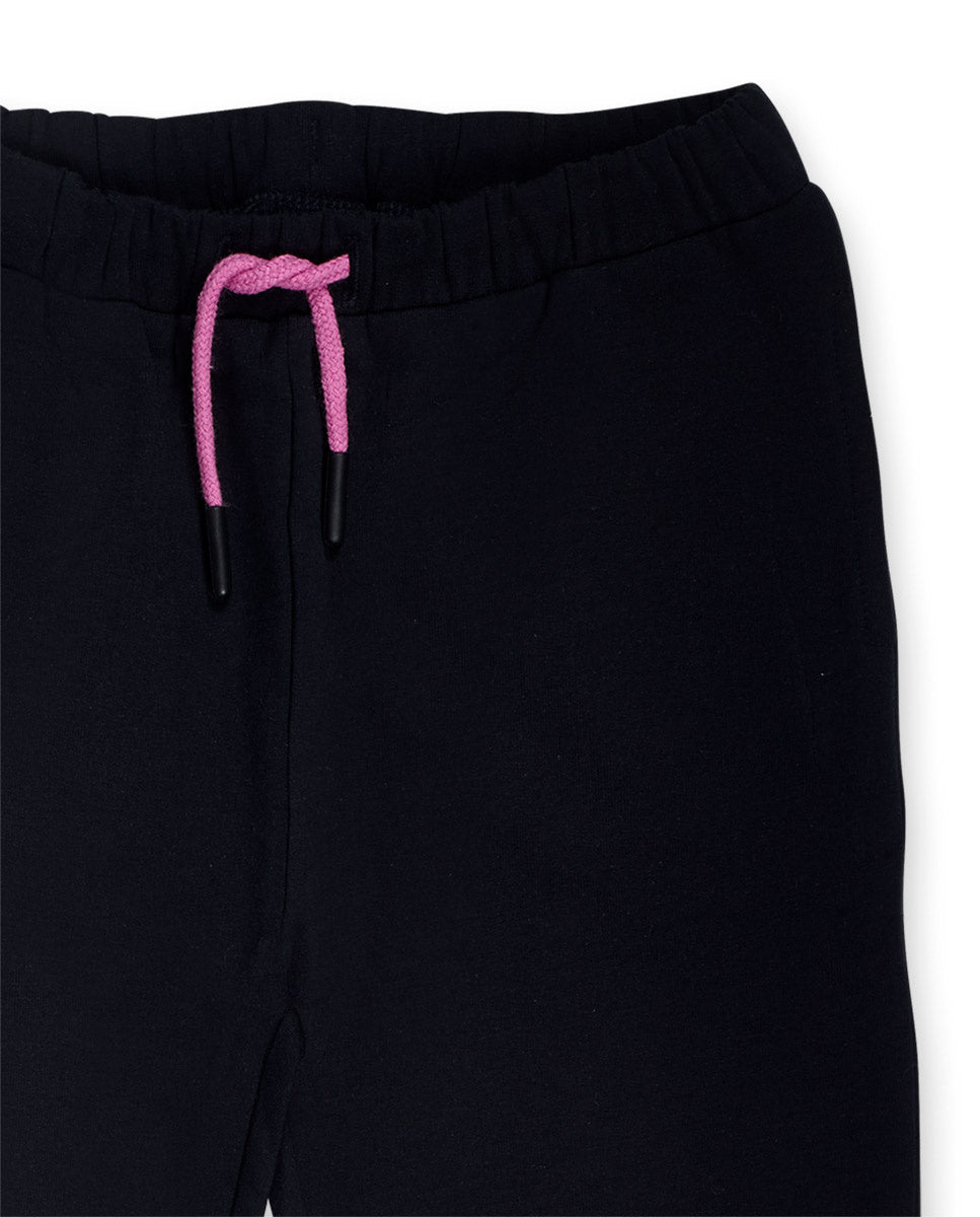 Pantalón felpa negro niña Big Hugs