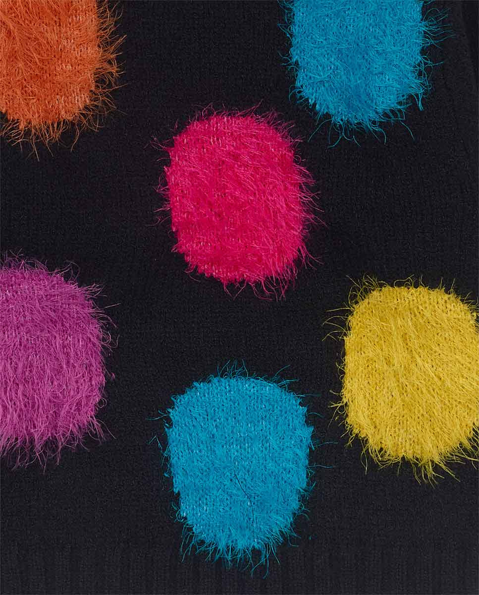 Jersey tricot negro niña Big Hugs