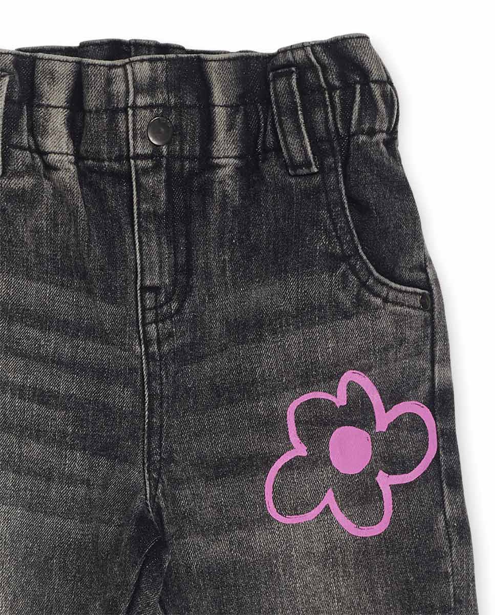 Pantalón denim gris niña Big Hugs