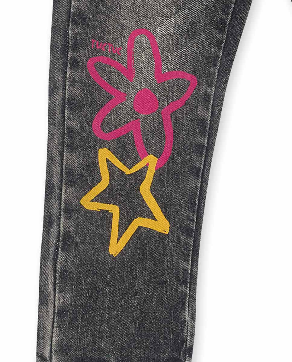 Pantalón denim gris niña Big Hugs