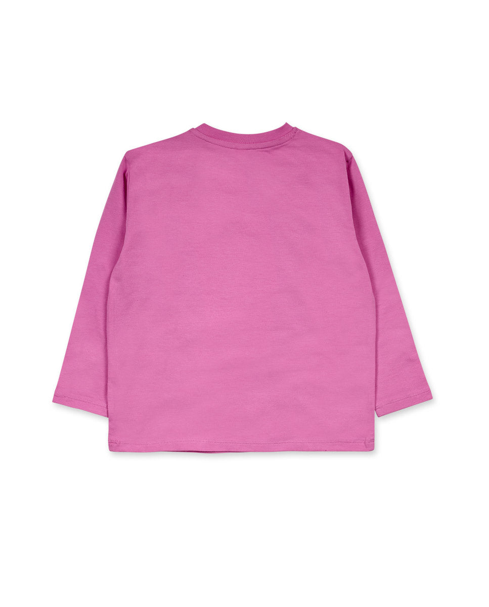 Camiseta punto rosa niña Big Hugs