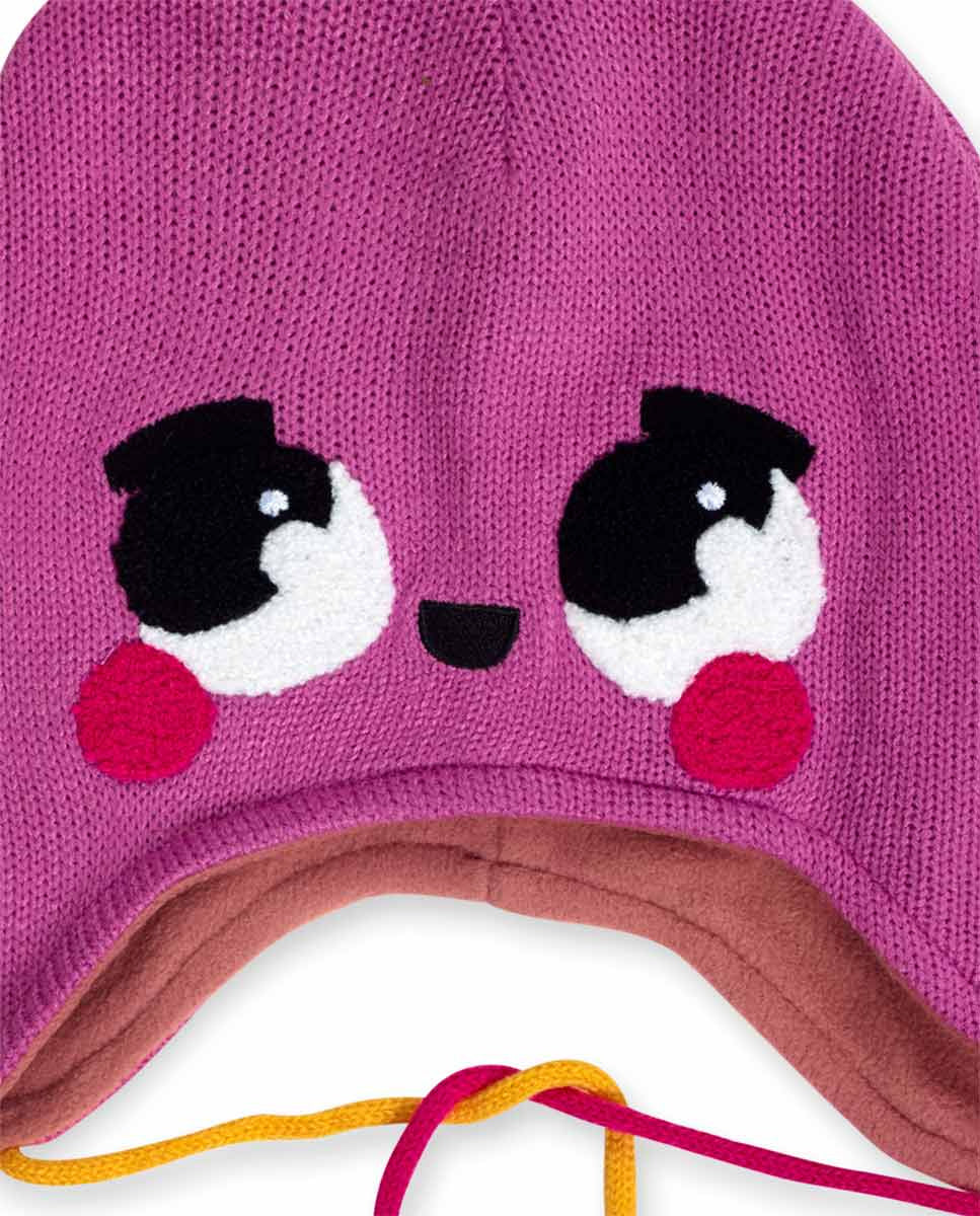 Gorro y cuello tricot rosa niña Big Hugs