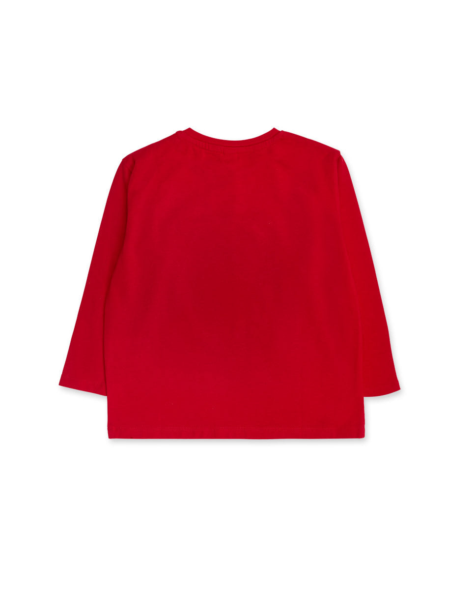 Camiseta punto roja niña Road to Adventure