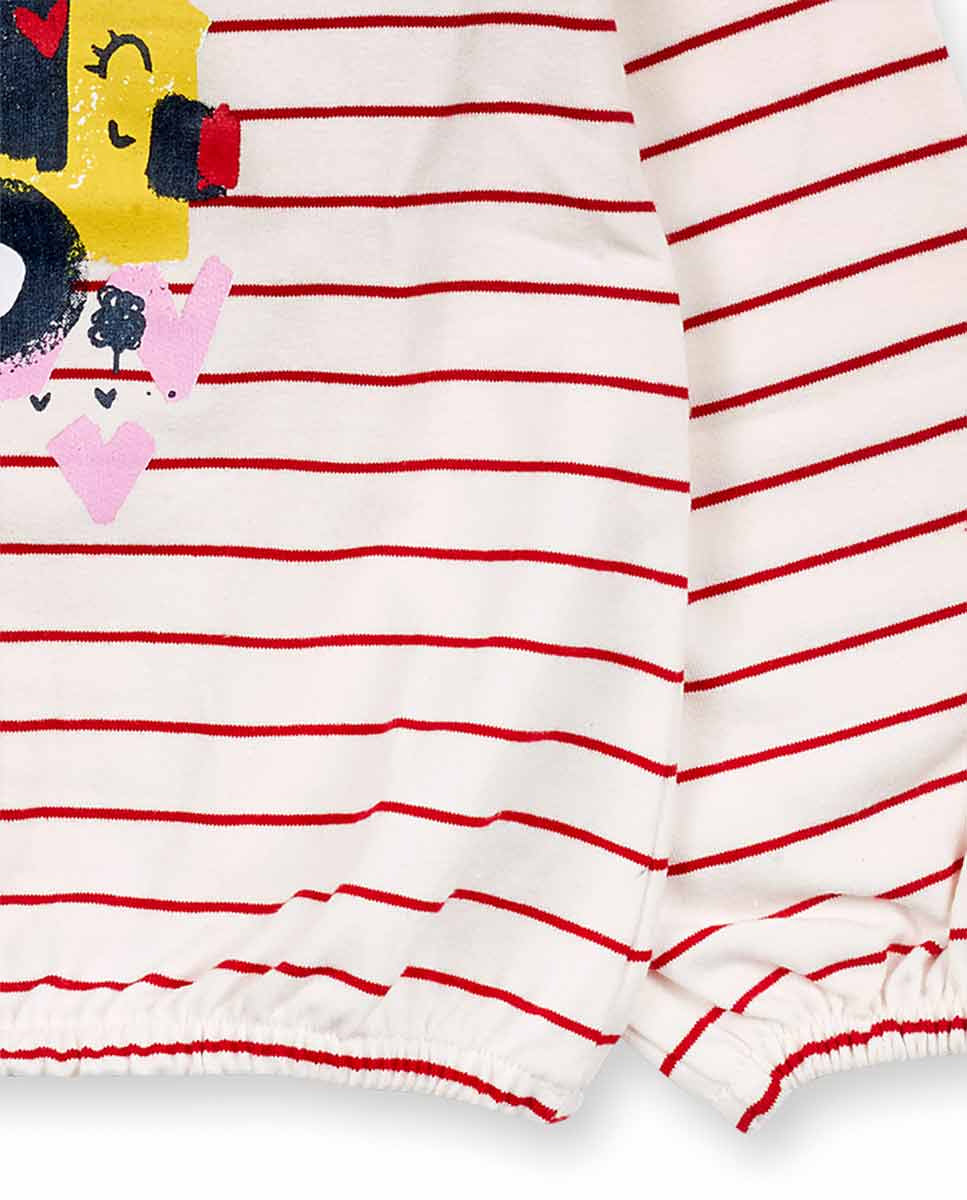 Camiseta punto blanco de niña Road to Adventure