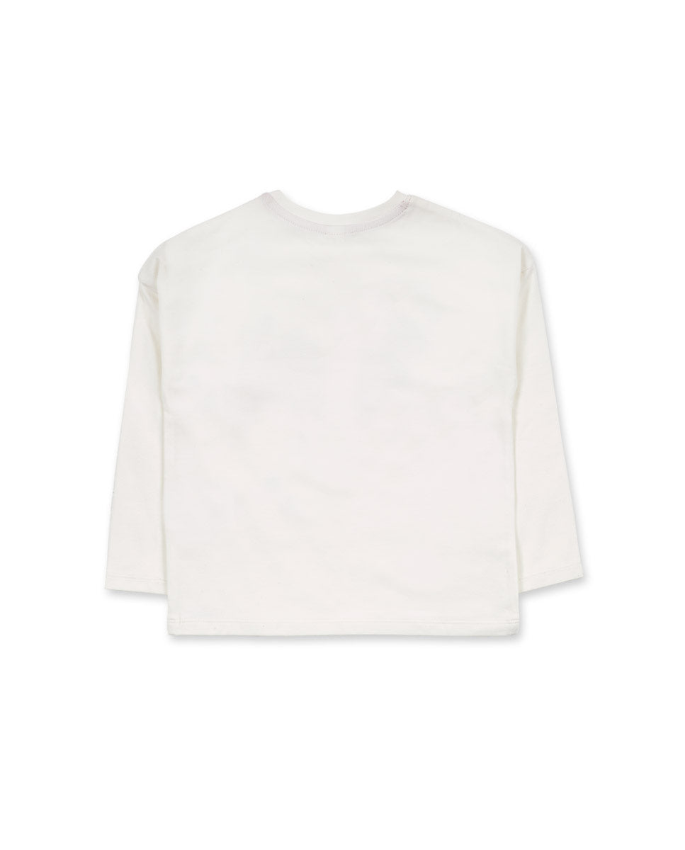 Camiseta punto blanco niña Road to Adventure