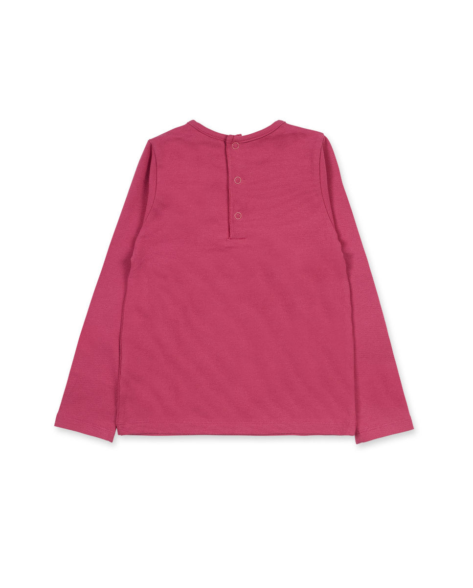Camiseta punto rosa niña My Troop