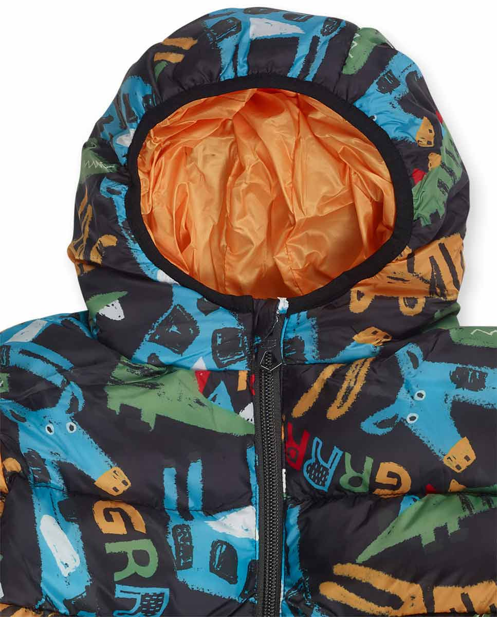 Parka acolchada marrón niño My Troop