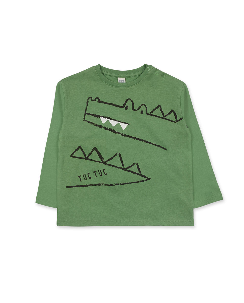 Camiseta punto verde niño My Troop