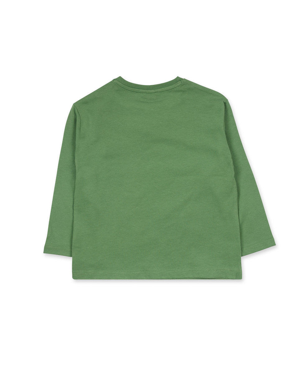 Camiseta punto verde niño My Troop