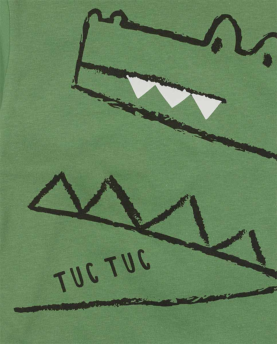 Camiseta punto verde niño My Troop