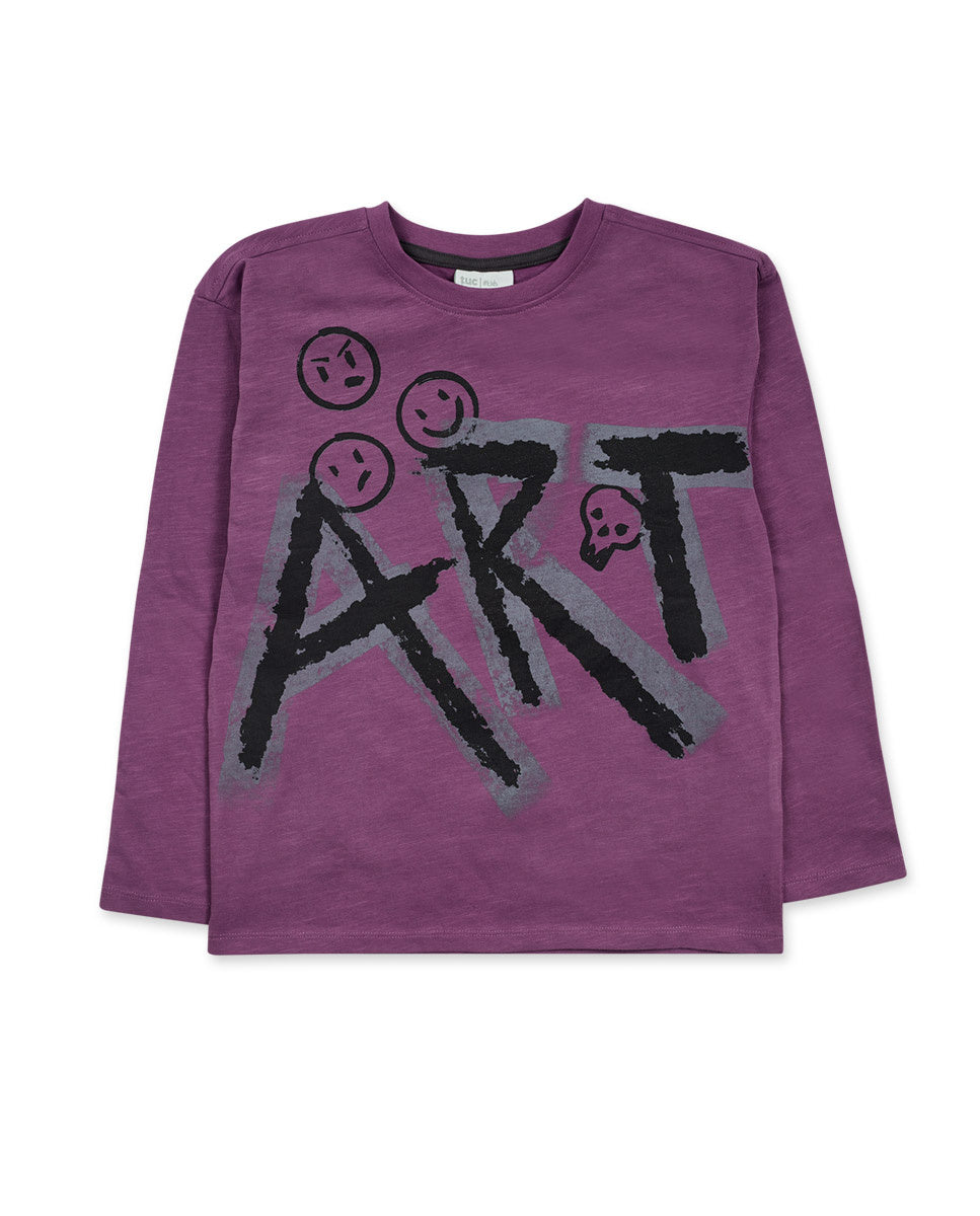 Camiseta punto lila niño The New Artists
