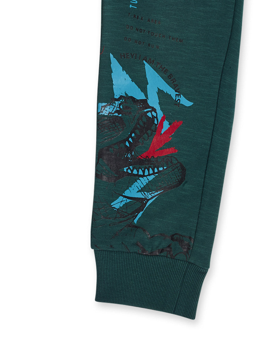 Pantalón felpa verde niño New Era